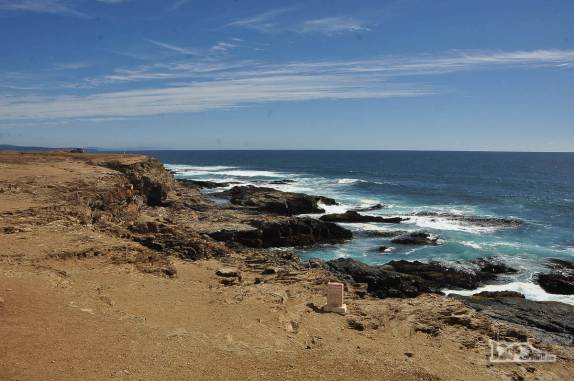 A costa de Pichilemu, no litoral central do Chile